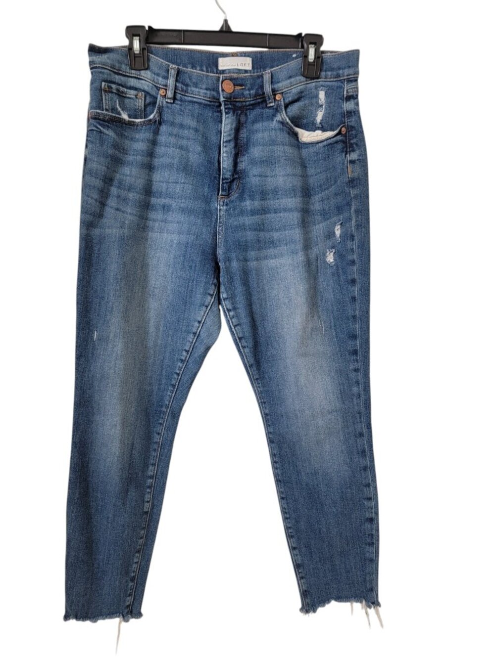 Loft Size 31 / 12 High Waist Skinny Ankle Denim Blue Jeans